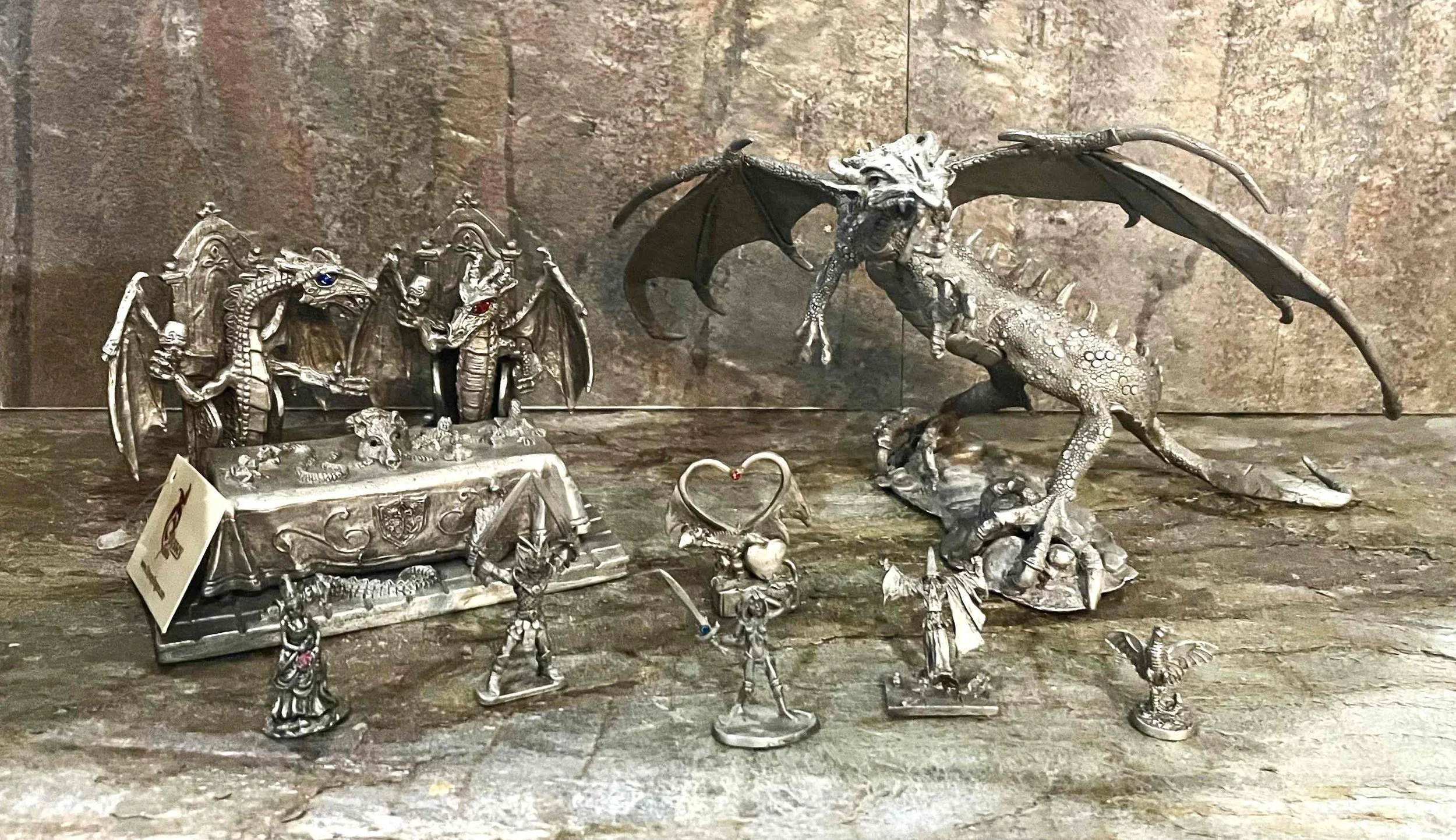 Pewter Fantasy Sculptures